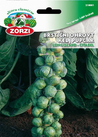 Picture of Brussels sprouts Long Island - Zorzi seed packet