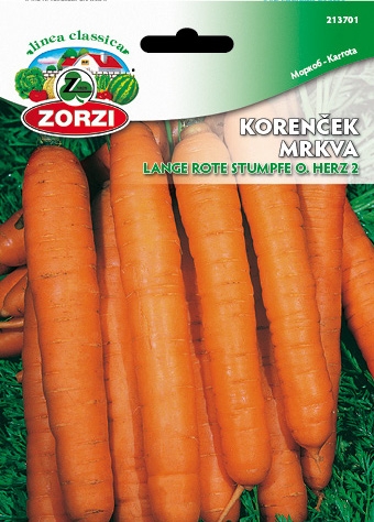Bild von Karotte Lange rote stumpfe ohne Herz 2 - Zorzi Samenbeutel