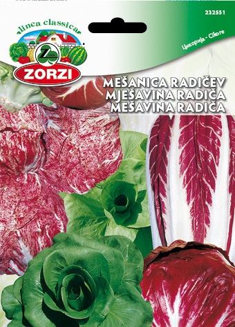 Bild von Radicchio Mischung - Zorzi Samenbeutel