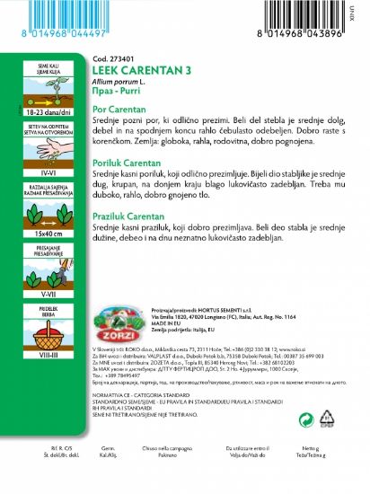 Slika Por Carentan 3  - Semenska vrečka Zorzi