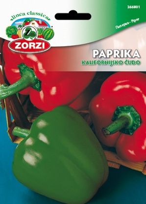 Picture of Paprika Kalifornijsko Čudo - Semenska vrečka Zorzi