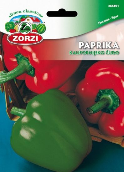 Slika Paprika Kalifornijsko Čudo - Semenska vrečka Zorzi