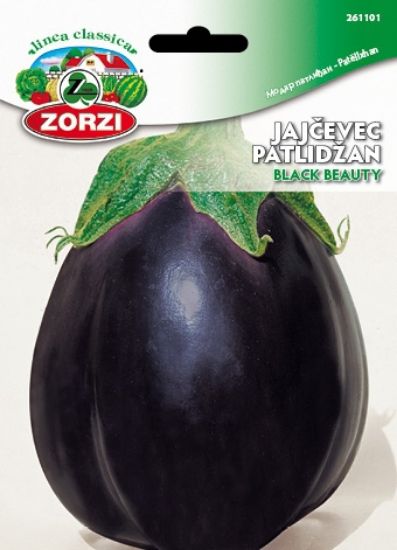 Picture of Eggplant Black Beauty - Zorzi seed packet