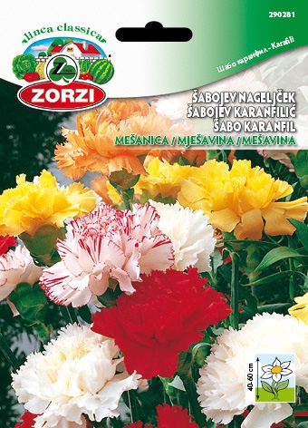 Bild von Chabaudnelke Mischung - Zorzi Samenbeutel