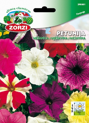 Bild von Petunie Mischung - Zorzi Samenbeutel