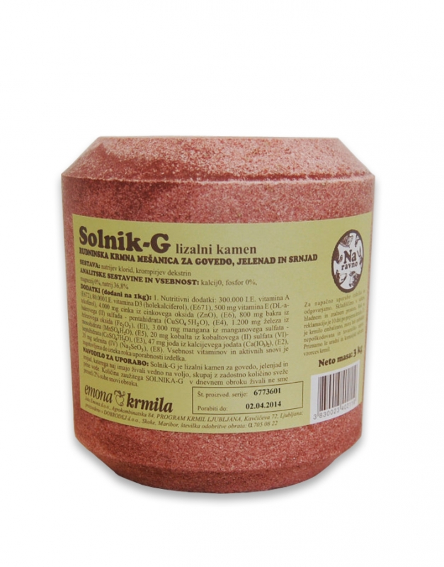 Picture of Salt lick stone Emona for beef cattle, 3kg