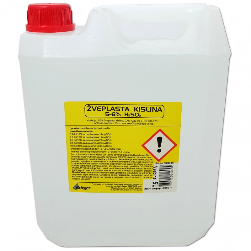 Picture of Sulphurous acid 5%, 5L