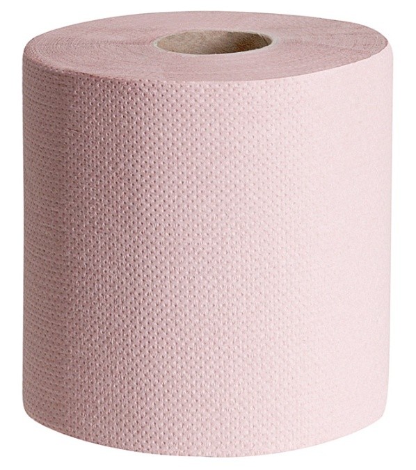 Picture of Crepe industrial pink paper towels, 2x O25, 1 layer - Classic