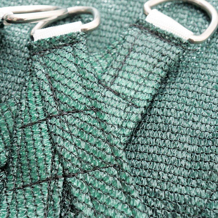 Bild von Beschattungsnetz, 3.6 x 3.6m, mit Metallring (90 % Beschattung), grün