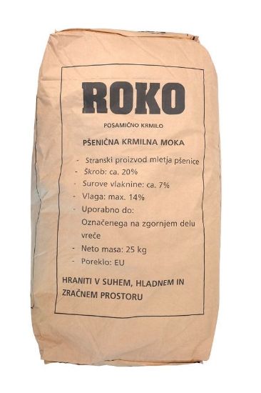 Slika Pšenična krmilna moka 25 kg ROKO