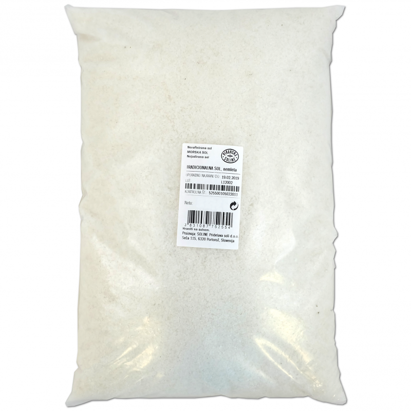 Picture of Piran salt, 5kg, finely ground, non-iodized