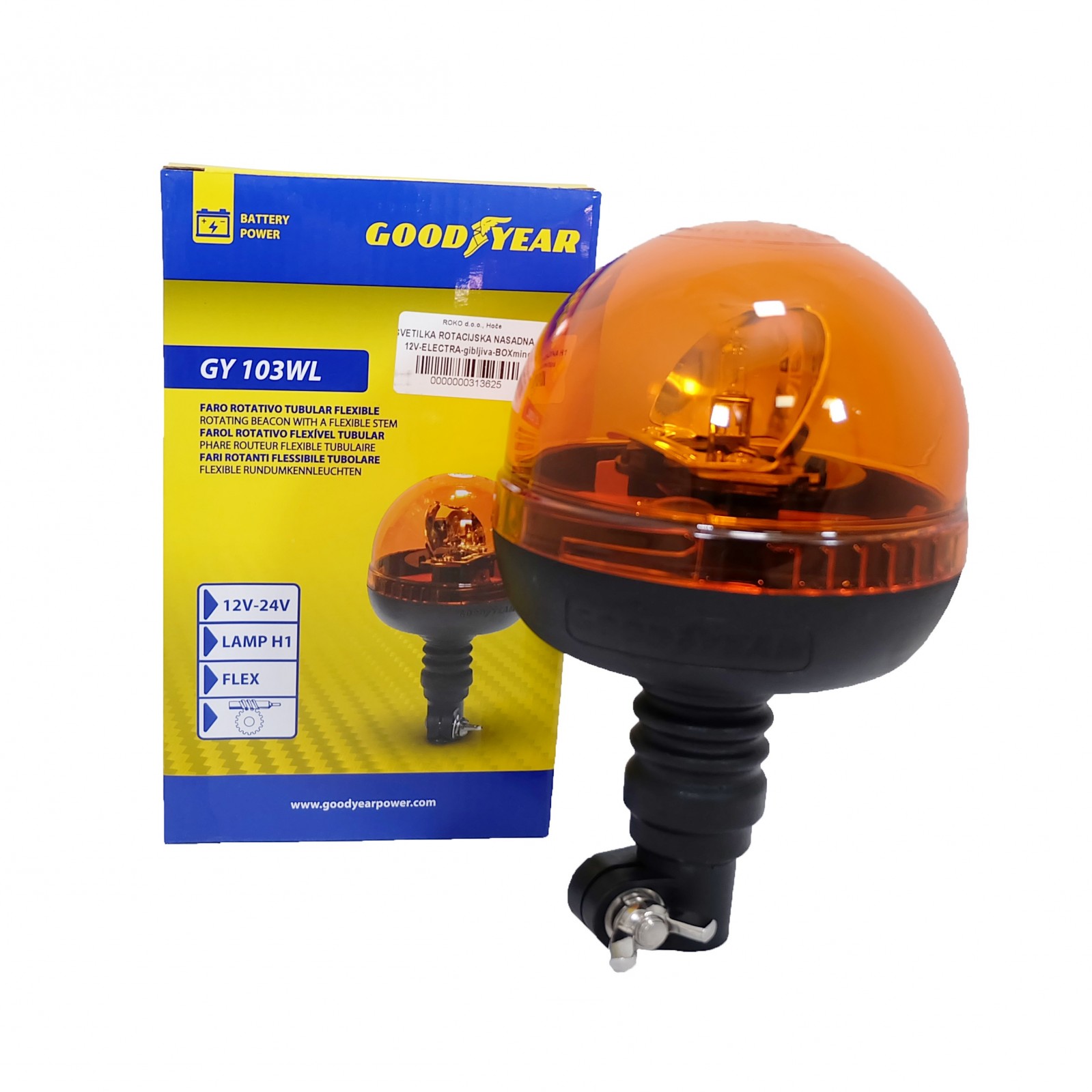 Bild von Rundumleuchte, aufsteckbar, flexibel, H1, 12 V - Goodyear 