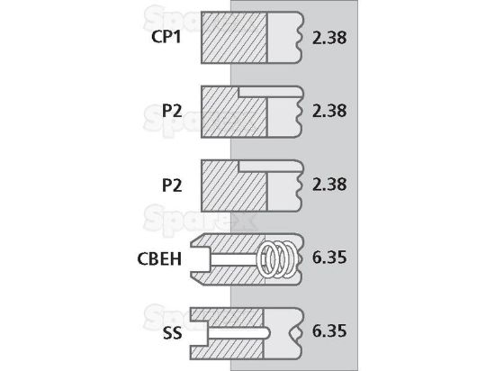Bild von Kolbenringe S44, 98.4 mm, TAM 75-80