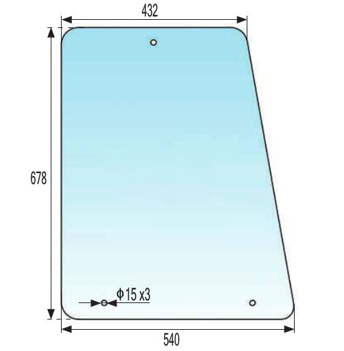 Bild von Seitenscheibe, IMT 539, über Kotflügel