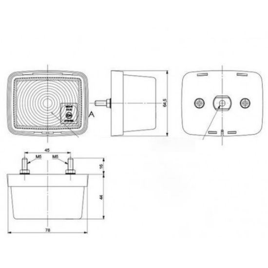 Bild von Positionsleuchte, rot
