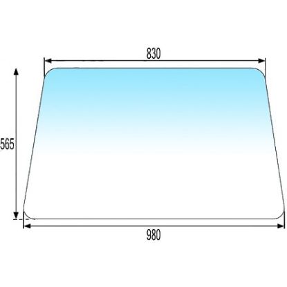 Picture of Rear cabin window (in rubber), IMT 542, 560
