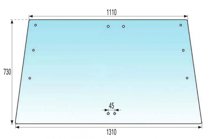 Bild von Frontscheibe, Torpedo, alter Typ, Lochabstand-45 mm
