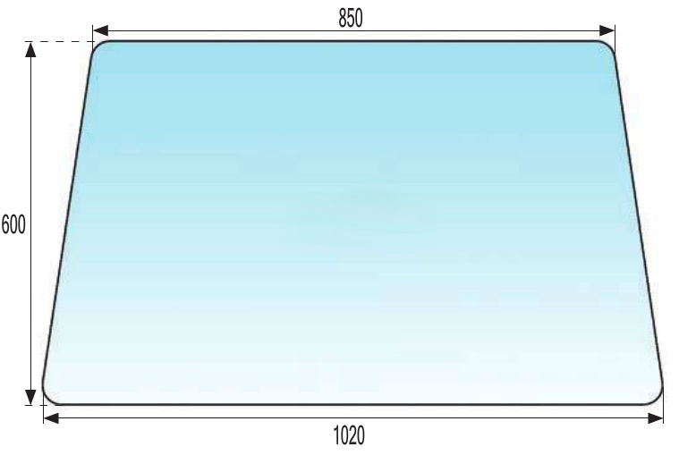 Bild von Frontscheibe, IMT 539, Gummi
