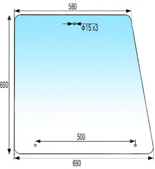 Bild von Scheibe der Kabine, seitlich, IMT 542-560