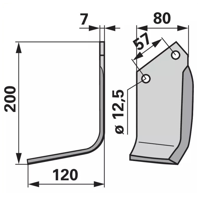 Slika Nož freze IMT 61951001 levi