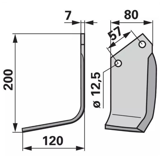 Slika Nož freze IMT 61951001 levi