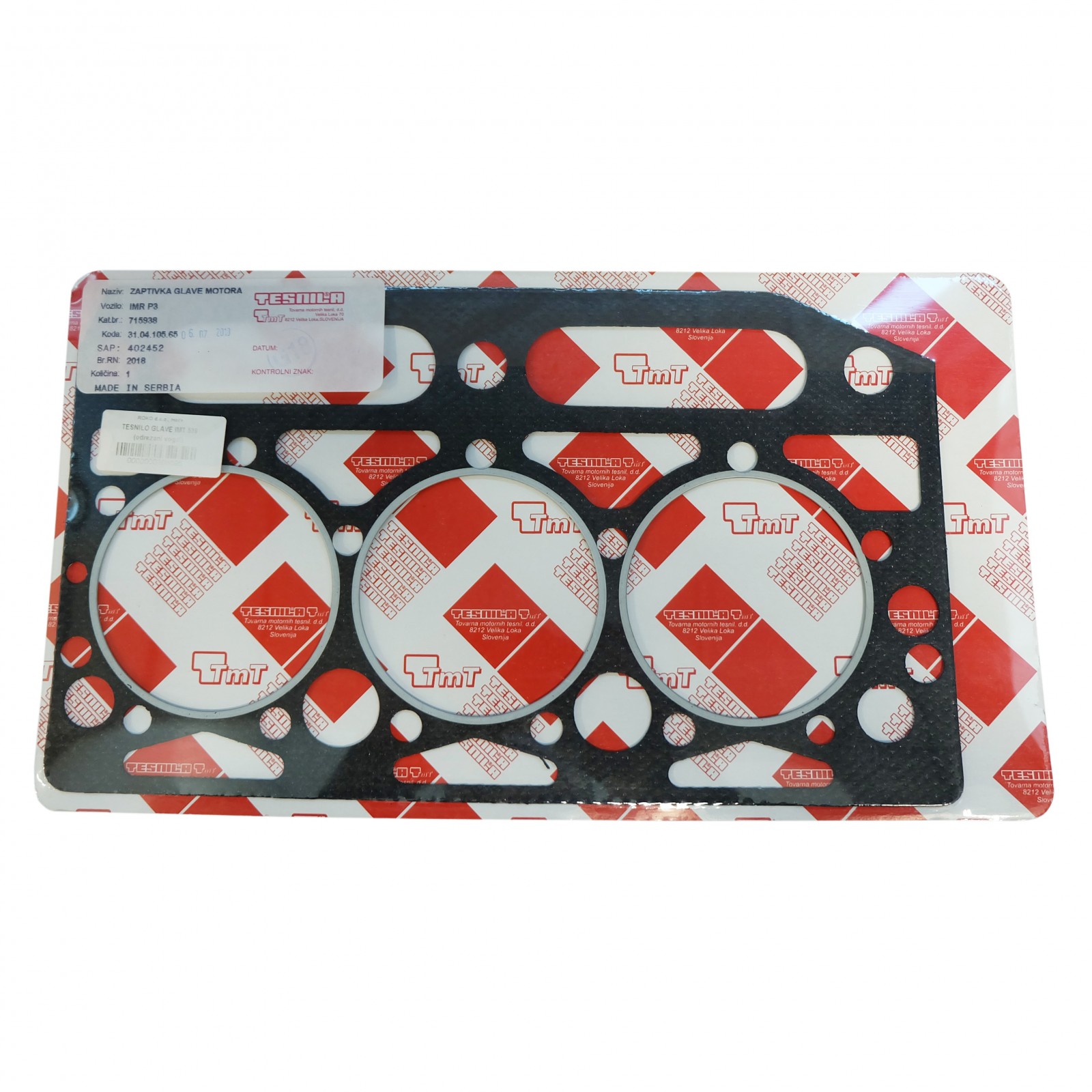 Picture of Head gasket, IMT 539 (corner cut off)