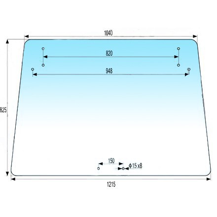 Bild von Kabinenscheibe, IMT, neuer Typ, 12 Bohrungen, 52725437