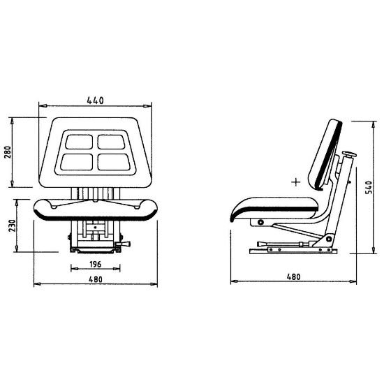 Slika Sedež za traktor IMT