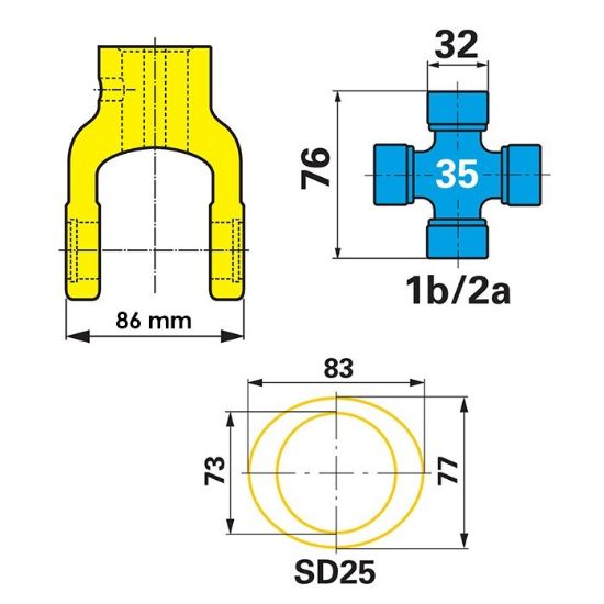 Bild von Gelenkwelle 06 PS W400E-710/F5, für Mulcher, Walterscheid