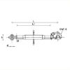 Slika Topling ročica 25-25 avt.prikl 598-840mm