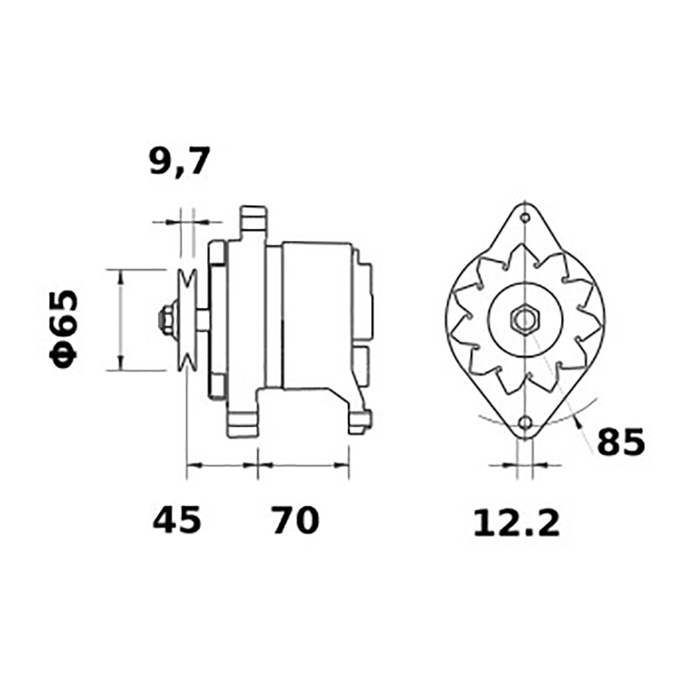Bild von Lichtmaschine, Iskra 65A, 11201591, 11201463