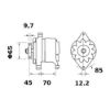 Slika Alternator Iskra 65A, 11201591,11201463