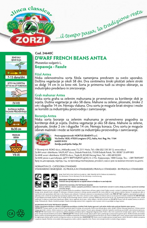 Bild von Buschbohne Antea, 250g