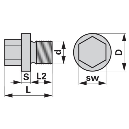 Picture of Water pump plug, M20, IMT539