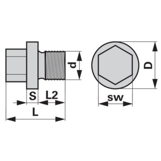 Picture of Water pump plug, M20, IMT539