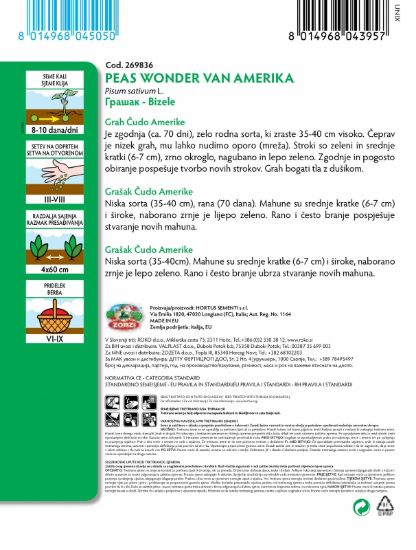 Picture of Pea American Wonder, packet