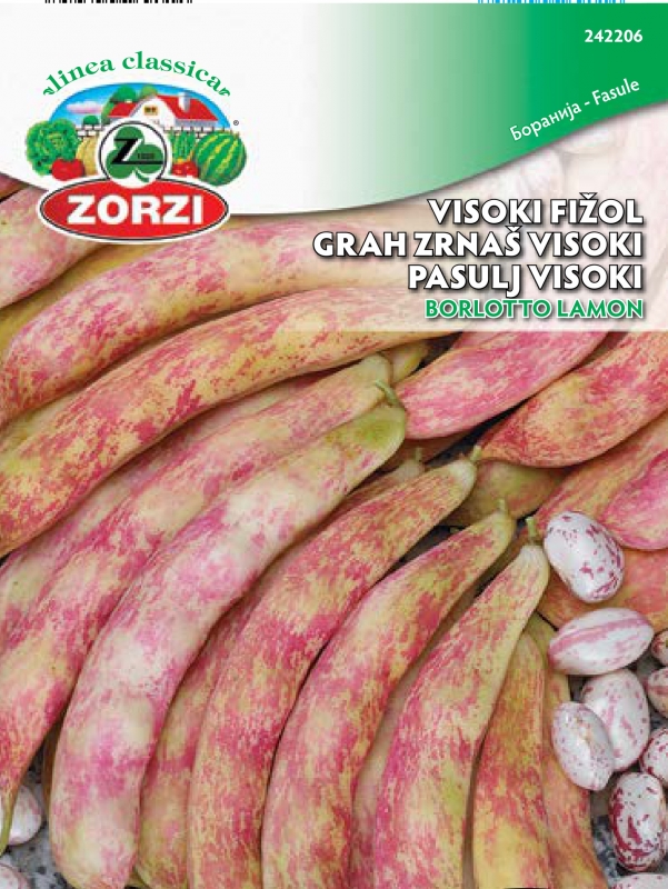 Picture of Pole bean Borlotto Lamon, packet