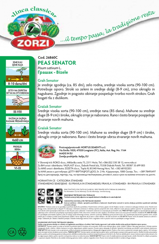 Bild von Erbsen Senator, 250g