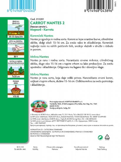 Slika Korenček Nantes 50g