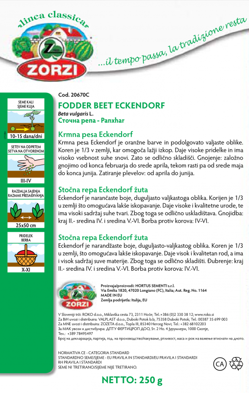 Bild von Futterrüben Eckendorf, 250g