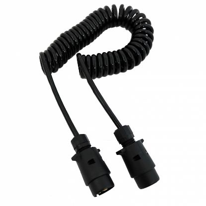 Picture of Cable with plugs, 7-pole, spiral