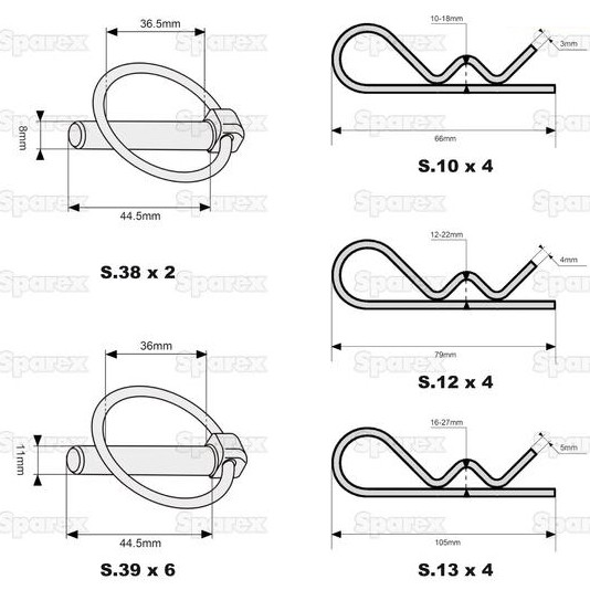 Slika Zatiki razni - garnitura 20 kosov