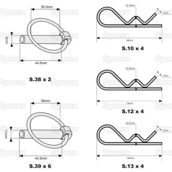 Slika Zatiki razni - garnitura 20 kosov