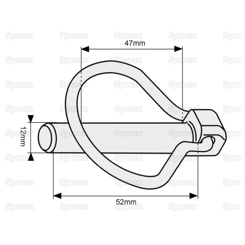 Picture of Pear linch pin for quick release, CAT. 2, 2/3 - O12
