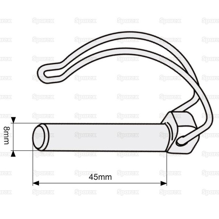 Picture of Pipe linch pin, O8x45mm