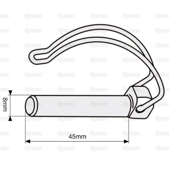 Picture of Pipe linch pin, O8x45mm