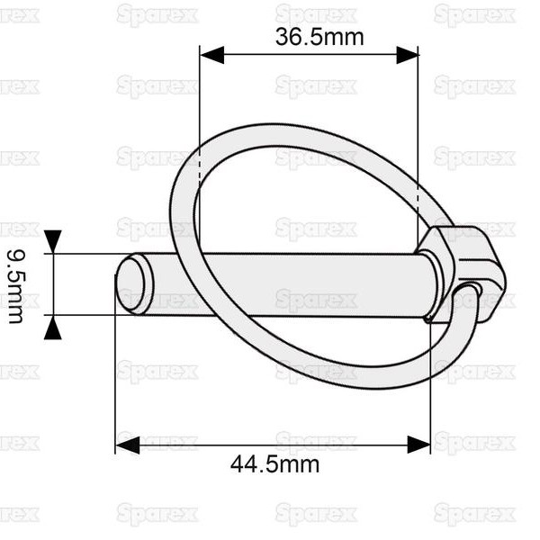 Slika Zatik vzmetni fi9,5