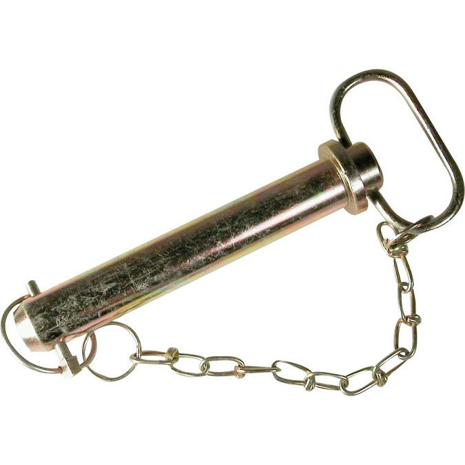 Picture of Hitch pin, O28x183mm, with linch pin and chain