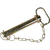 Picture of Hitch pin, O32x183mm, with linch pin and chain