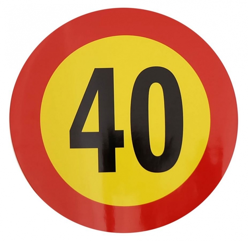 Picture of Speed limit sticker 40